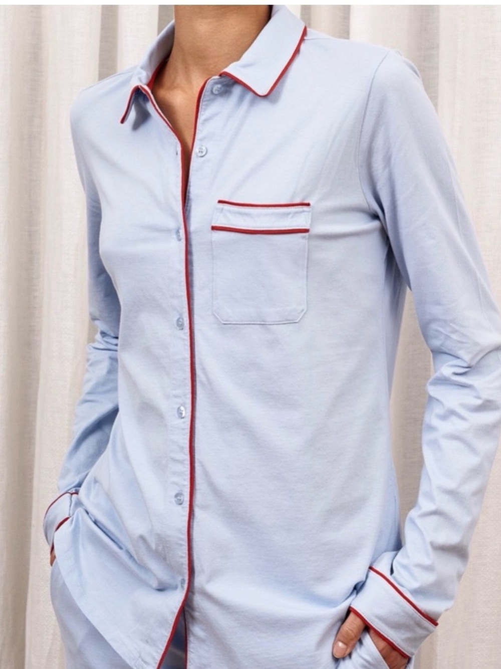 La Ligne Bonne Nuit Pajama Top- Large